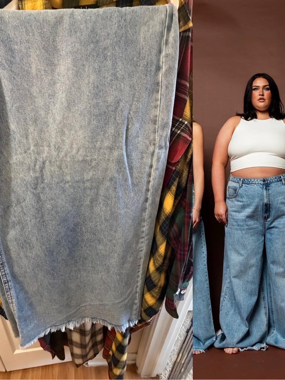 Effortlessly Cool Wide Leg Denim in Vintage Blue - Dressed in Lala - Picture 2 of 3